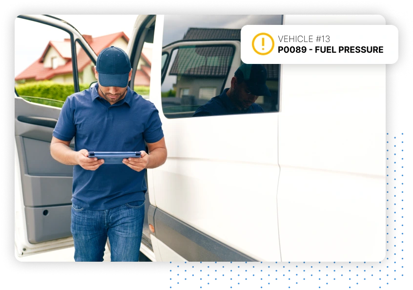 Fuel pressure alert